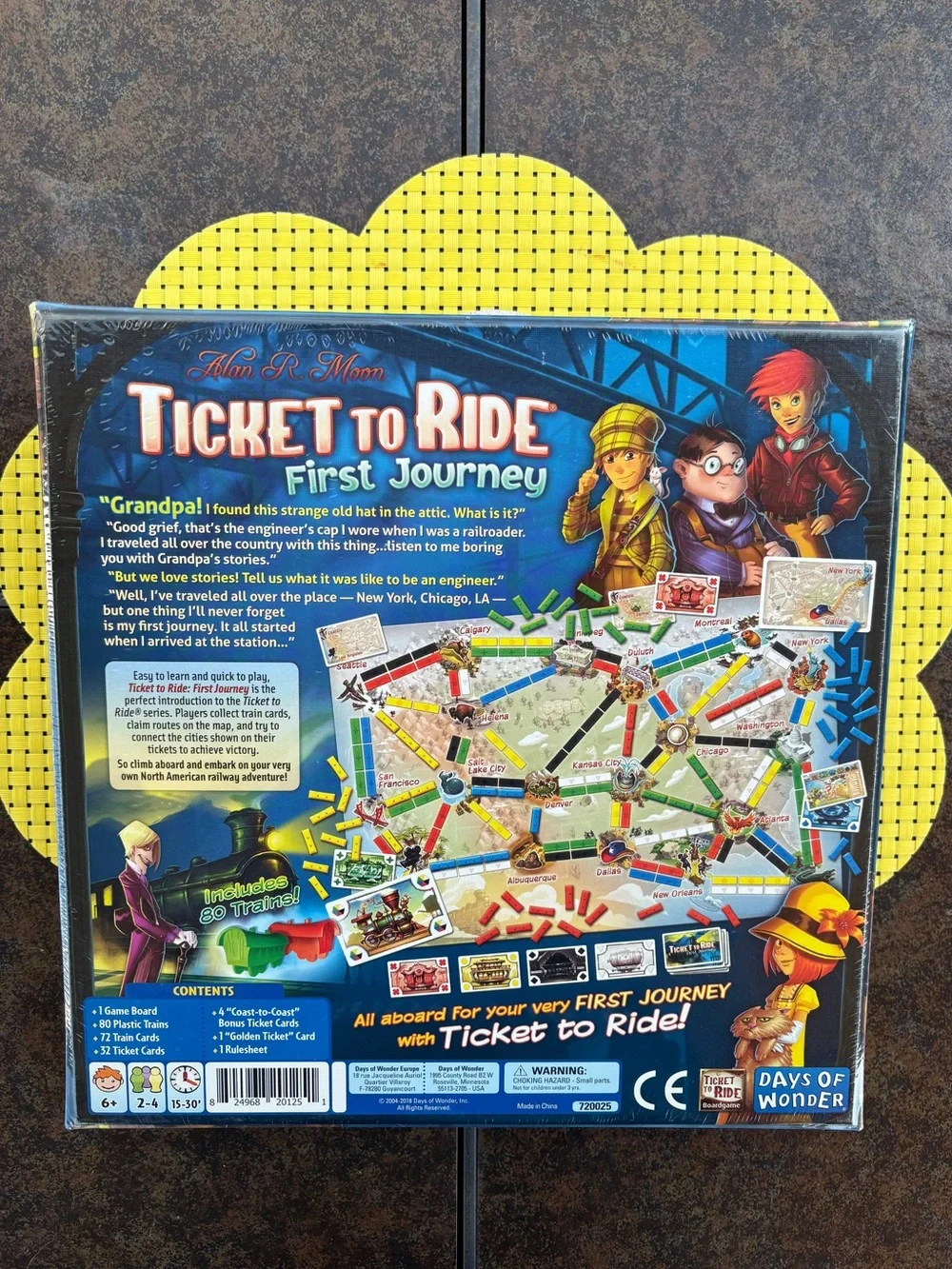 Ticket to Ride: First Journey Kids Board Game - New Factory Sealed